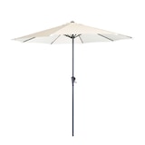 thumbnail of Guarda-sol de jardim redondo fixo, tecido 270 cm, alumínio, cor bege, 250 cm