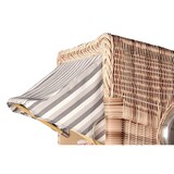 thumbnail of Strandkorb - bene living - Ammersee Single Teak Bullauge - PE shell - Modell 545 - Einsitzer inkl. Liftersystem