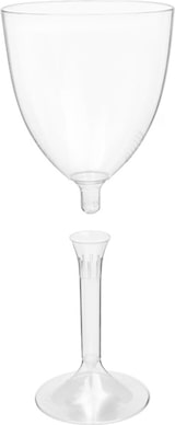 thumbnail of MONOUSO - Copo Reutilizável PS Pé Transparente Vinho 300ml 2P (200 Uds)
