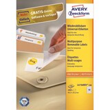 thumbnail of Universal-Etiketten 45,7x21,2 mm 100 Blatt/4800 Etiketten weiß