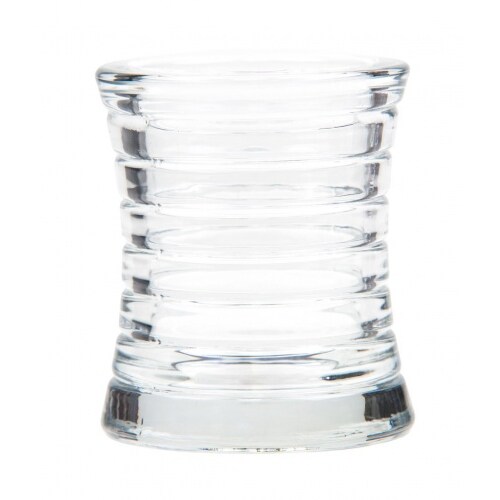 Kerzenglas Curve Transparent für Sovie® Refill Kerzen, Ø 80mm / H100 mm - 1 Stück