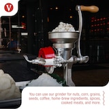 thumbnail of Victoria Getreidemühle Manuelle Gusseiserne Handmühle Mahlen von Kaffee Mais Einstellbare, VIC-30018, Chrom