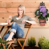 thumbnail of Relaxdays Blumenhalter, Blumentopf Wandhalterung, Ring Ø 14,5 cm, Gusseisen, HBT: 54 x 17 x 18 cm, antikes Design, braun