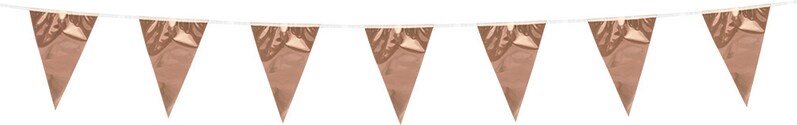 Wimpelkette roségold Folie 3m