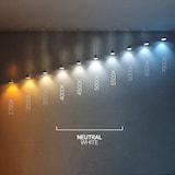 thumbnail of efectoLED Baliza Exterior LED 3W Empotrable Pared Cuadrado Blanco Oval Wabi  Blanco Neutro 4000K