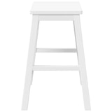 thumbnail of vidaXL Barstühle 2 Stk. Weiß Massivholz Gummibaum