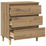 thumbnail of vidaXL Dressoir 60x35x70 cm bewerkt hout artisanaal eikenkleur