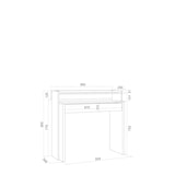 thumbnail of Escritorio Extensible, 99x90x35cm, retractil, Oficina o Estudio, Blanco veteado _ 673_1