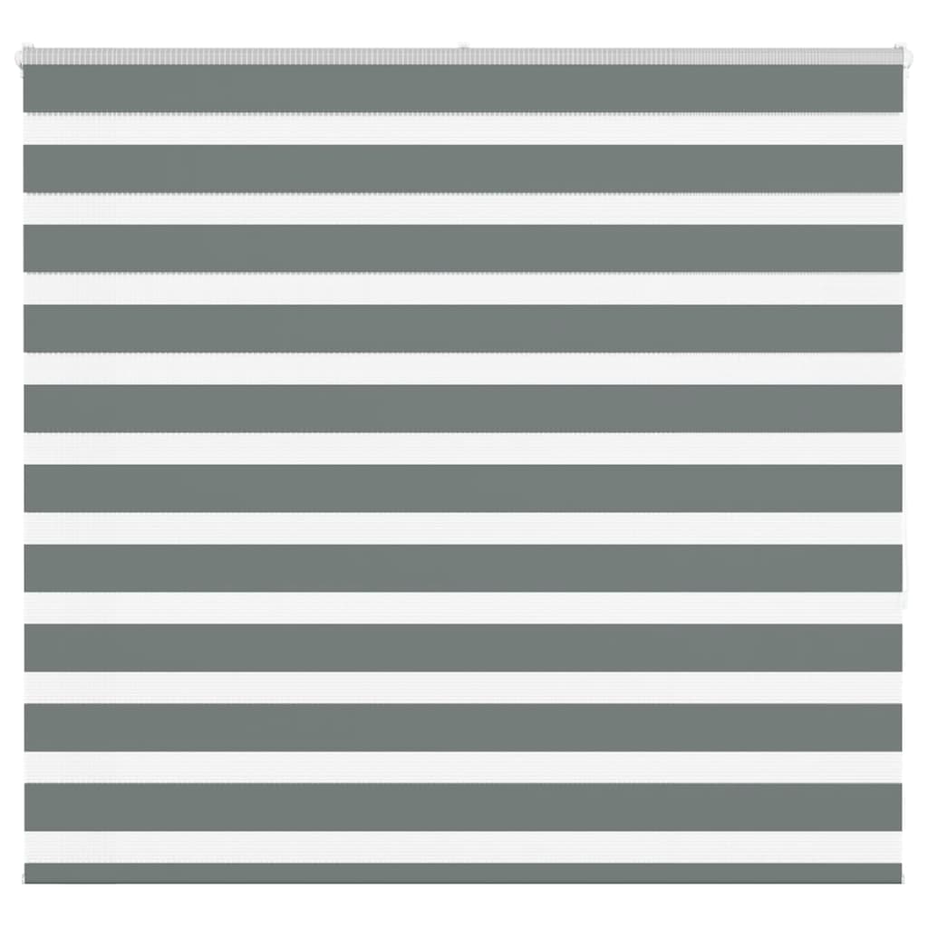 vidaXL Doppelrollo Dunkelgrau 155x150 cm Stoffbreite 150,9 cm Polyester