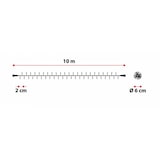 thumbnail of Guirlande Boa lumineuse D6cm 10M 500 LED blanc chaud extensible câble vert IP44 31V SMART Connect  Lotti