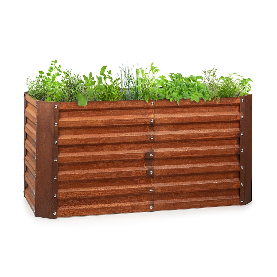Rust Grow Hochbeet Gartenbeet verzinktes Stahlblech Rost-Finish Rost
