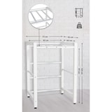 thumbnail of DELUKE® Waschmaschinengestell KAMED - Stahl, 105x75x62cm, Universal Waschmaschinenregal Waschmaschinenuntergestell Zwischenbau Stapelbausatz Weiß