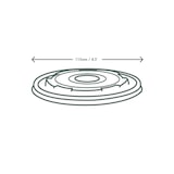 thumbnail of Vegware, Flacher CPLA-Deckel für heiße Speisen, Serie 115, VLID115S