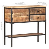 thumbnail of vidaXL Sideboard 85x30x80 cm Raues Mangoholz