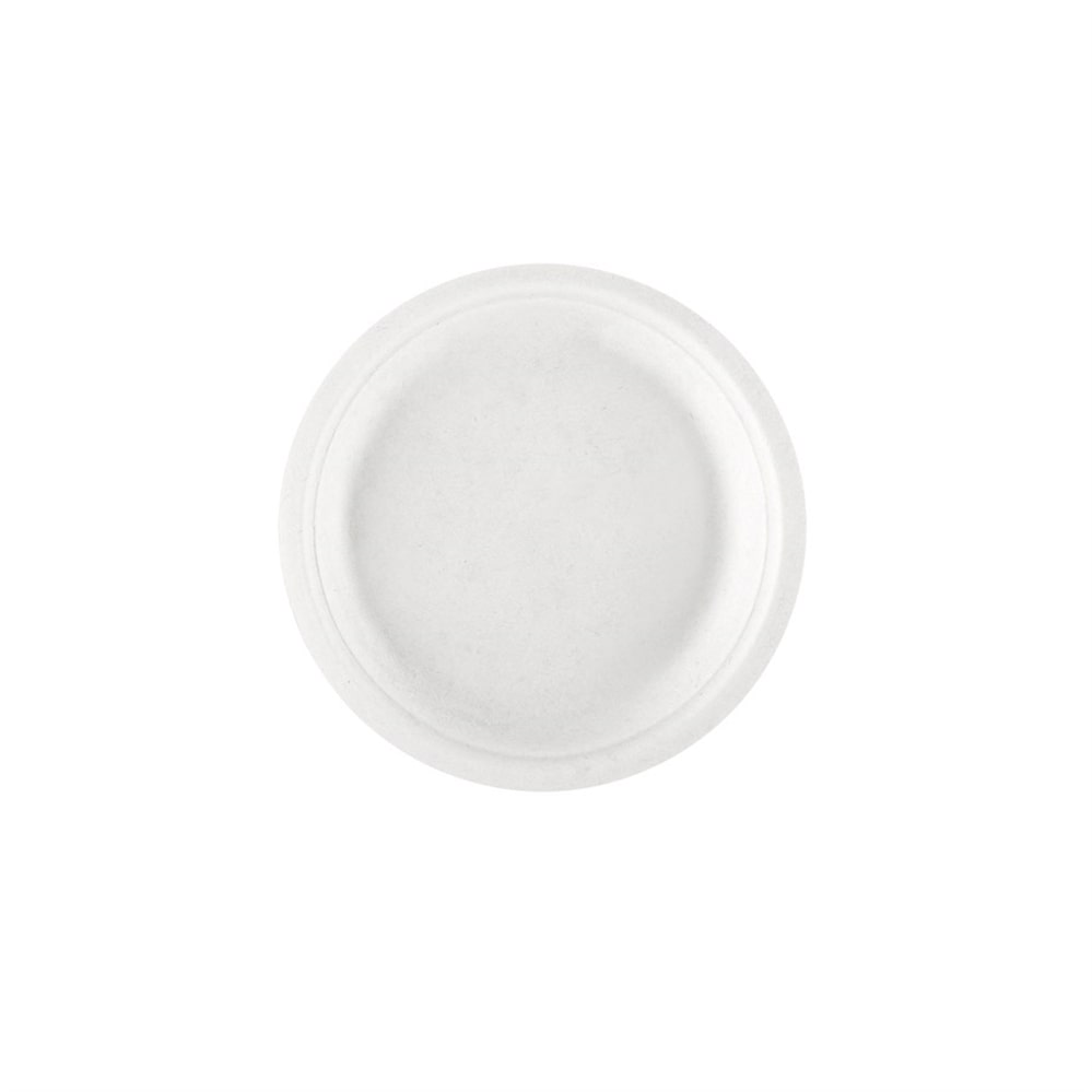 1000 Unités - Assiettes 'Bionic'  Ø 15,5X1,4 Cm Blanc Bagasse - Garcia de Pou