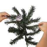 thumbnail of tectake Árbol de Navidad artificial con piñas y soporte metálico 180cm  Verde