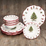thumbnail of 8tlg Diner-Set Maestro Natale Weihnachten für 4 Personen aus Keramik - 4x 2023/18 & 4x 965/29