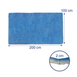 thumbnail of Relaxdays Dunstabzugshaube Filter, 1x2m, Filtervlies universal, Ersatzfilter zuschneidbar, Küche, Polyester, weiß/blau