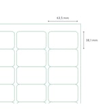 thumbnail of Universele A4 etiketten 25 vel 63,5x38,1 mm TRANSPARANT, voordeelpak: 3x 25 vel