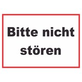 thumbnail of Bitte nicht stören Schild A3 Rückseite selbstklebend