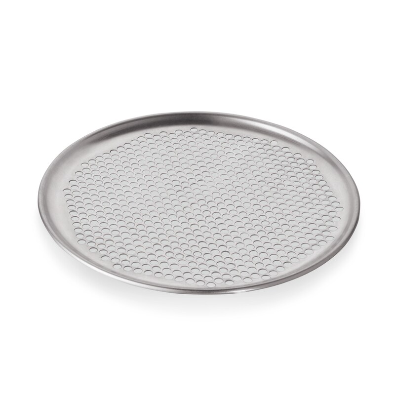 12x Pizzablech rund Perforierung Ø 30 cm Aluminium