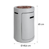 thumbnail of Crete Gas-Feuerstelle 13 kW Flüssiggas Edelstahl Hellgrauer Stein