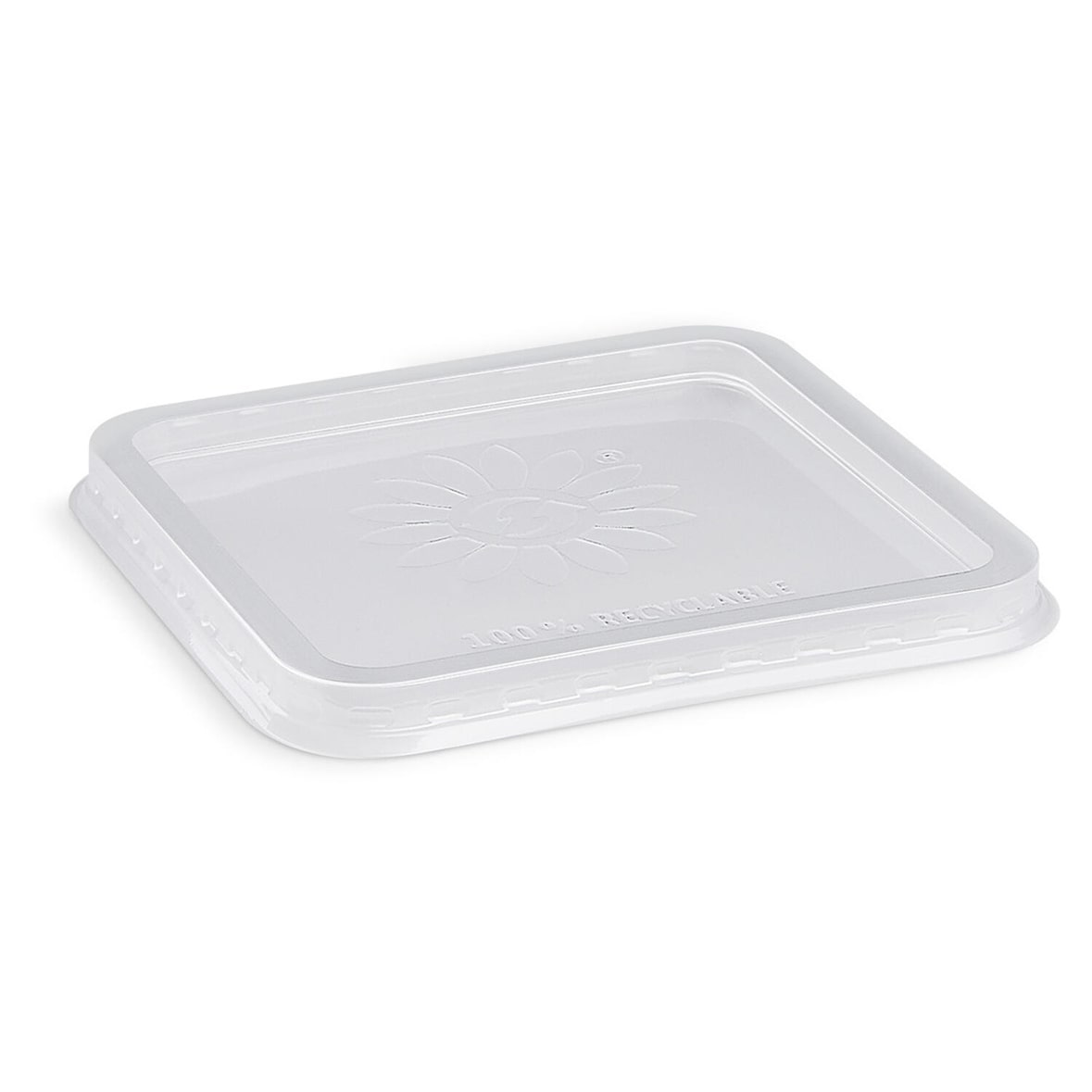 250x Deckel klar für Quadroboxx aus PP 122 x 122 mm
