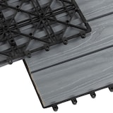 thumbnail of Klickfliese Terrassenfliese "Classic" - 30 x 30 cm - Für Innen und Außen geeignet - Witterungsbeständig (Grau)