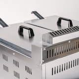 thumbnail of Romux® Friteuse À Gaz Butane Professionnelle 17+17 Litres Double de Table | Friteuse en Acier Inoxydable avec Robinet de Vidange 12000 W