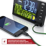 thumbnail of BEARWARE Funkwetterstation Innen und Außen mit Außensensor - DCF Signal Funkuhr - Farbdisplay - Thermometer - Hygrometer