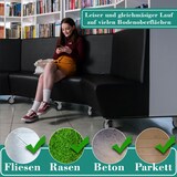 thumbnail of PRIOstahl Transportrollen 160mm Rollensatz 2 Bockrollen + 2 Lenkrollen mit Bremse schwarz Schwerlast