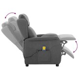 thumbnail of vidaXL Massagesessel mit Kissen Hellgrau 93,5 x 67,5 x 101,5 cm Stoff