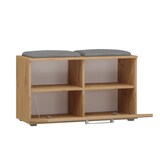thumbnail of ibonto Schuhbank Schuhschrank mit Stauraum und gepolsterter Sitzfläche