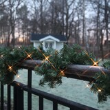 thumbnail of LED Tannengirlande Weihnachtsgirlande beleuchtet 30LED Batterie Timer 2,50m grün