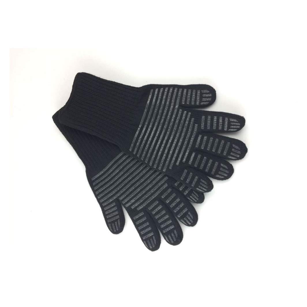 Tarrington House Guanto da barbecue, fibra aramidica/silicone, 15 x 33 x 1.5 cm, nero, 1 paio