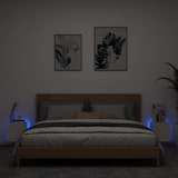 thumbnail of vidaXL TV-Wandschränke mit LED-Leuchten 2 Stk. Weiß 30,5x35x30 cm
