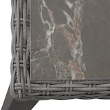 thumbnail of tectake Table en rotin Tarent 93,5 x 93,5 x 75 cm - gris - 404802