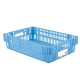 thumbnail of GILAC Caisse ajourée empilable emboîtable HACCP 600 x 400 - 27 L - Bleu G180210