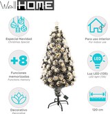 thumbnail of WellHome - Glasfaser-Weihnachtsbaum mit 135 warmweißen LED-Lichtern und 8 Farbfunktionen, Höhe 120 cm.