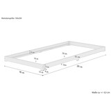 thumbnail of Niederflurbett Bettrahmen Studenten Futon Bodenbett 100x200 Buche Massivholz V-60.66-10 Rollrost und Matratze inkl.