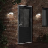 thumbnail of vidaXL LED-Außenwandleuchte mit Sensor Schwarz Aludruckguss