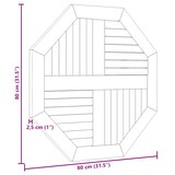 thumbnail of vidaXL Tischplatte 80x80x2,5 cm Achteckig Massivholz Teak