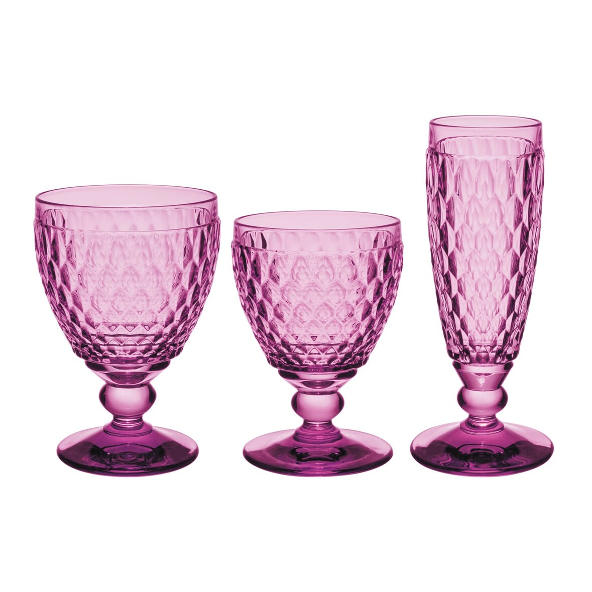 Villeroy & Boch Boston Coloured Wein- & Sektgläser 12er Set Berry