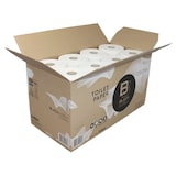 thumbnail of Toilettenpapier BlackSatino, Original Kompaktrolle, weiß, 100 % Recycling, 2-lagig, 712 Blatt, 24 Rollen im Karton #313840