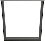 thumbnail of Helloshop26 - Set aus 2 verstellbaren V-förmigen Esstischbeinen 80 x 72-73,3 cm aus anthrazitfarbenem Stahl 02_0056936