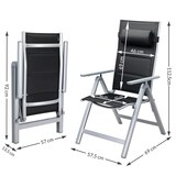 thumbnail of CASARIA® Gartenmöbel Set Gartentisch 6 Stühle Silber