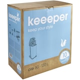 thumbnail of KEEEPER Papelera Vertical 60-120L Plateado Colección Ole