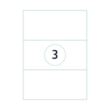 thumbnail of Universele A4 etiketten 25 vel 210x99 mm TRANSPARANT, voordeelpak: 3x 25 vel