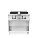 thumbnail of Cucina Induzione 4 zone. 11 livelli di potenza. Filtro grasso smontabile. Potenza totale 17 kW. Dimensioni (LxPxH) 80x70x87 cm.