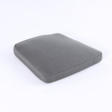 thumbnail of Cojín para sillas de jardín curvado Olefin color gris, Tamaño 45x47x5 cm, No pierde color, Desenfundable